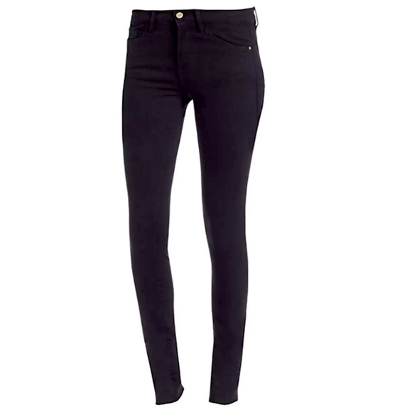 NWT Frame Forever Karlie Black Skinny Jeans 30 - Picture 2 of 5